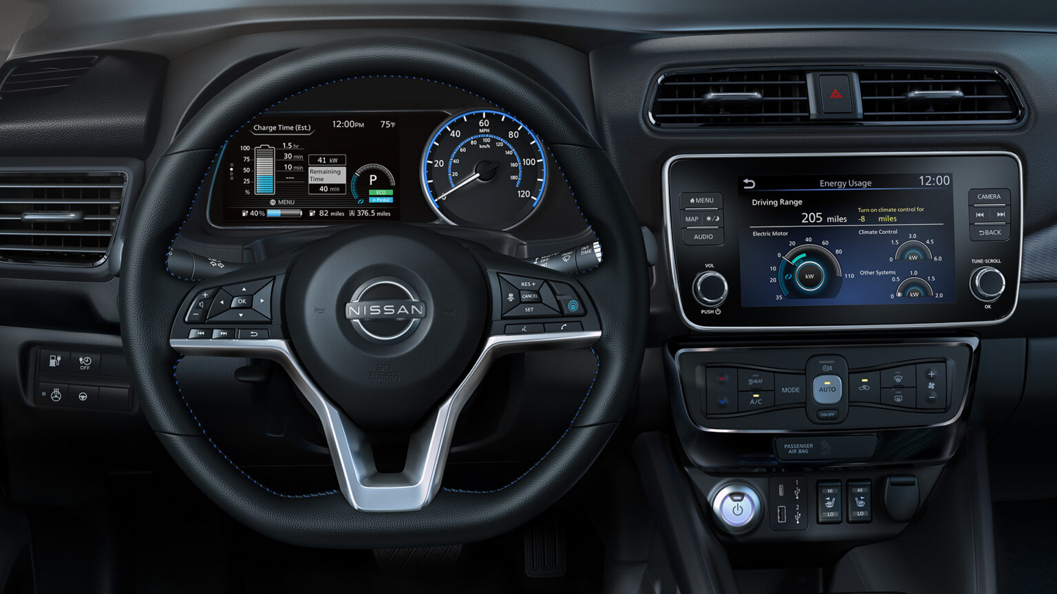 2023 Nissan Leaf Interior Image 2