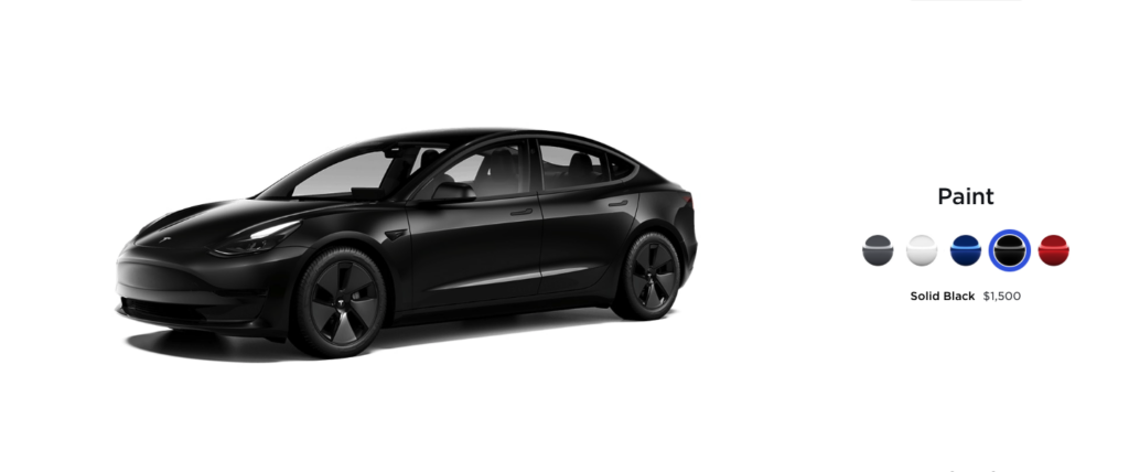 Tesla Modifies Free Color Choice for Model 3 and Model Y in North America
