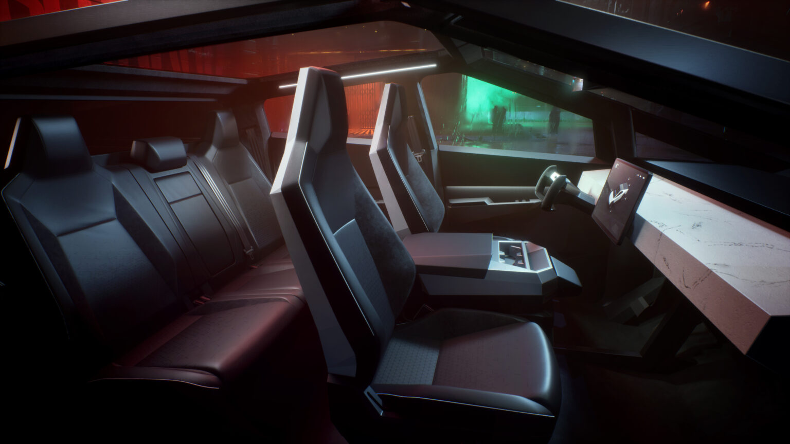 Tesla Cybertruck delivery interior image 3