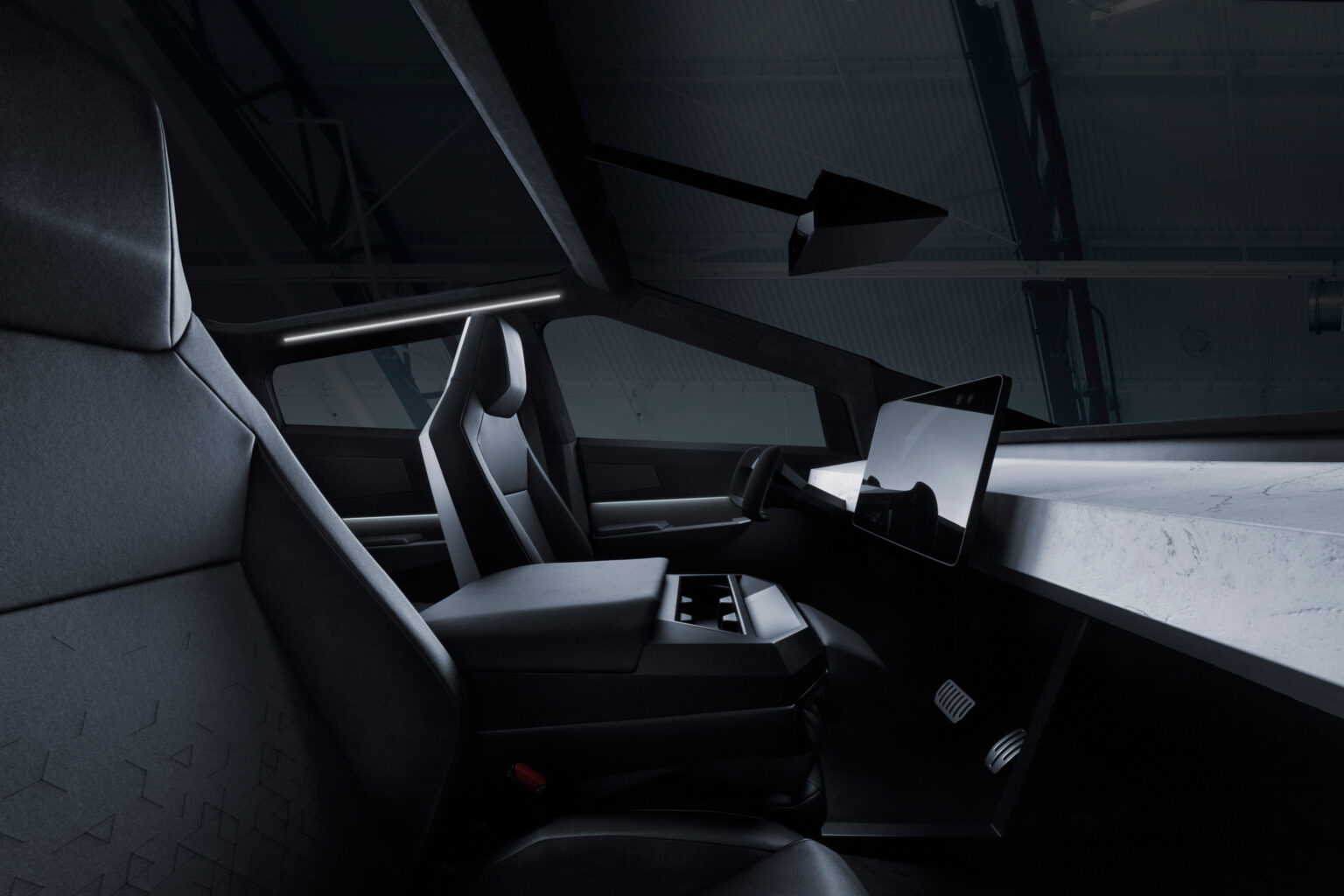 Tesla Cybertruck delivery interior image 4