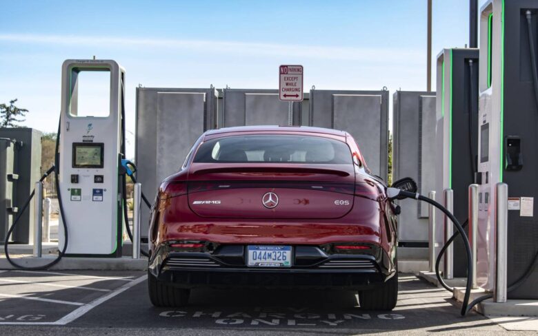 Mercedes first Charging Hub exterior image 3