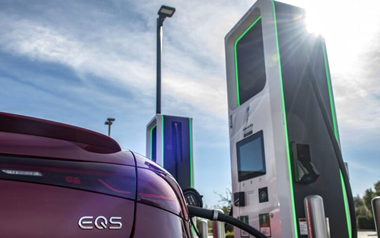 Mercedes first Charging Hub exterior image 6