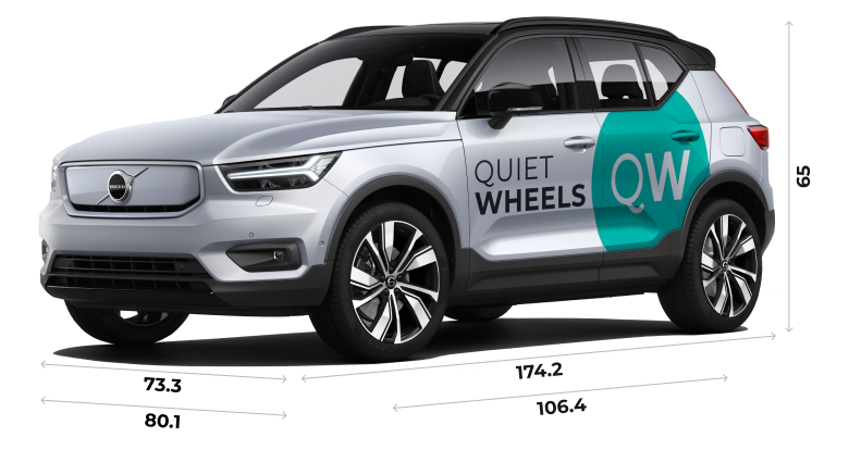 2023 Volvo XC40 Recharge Dimensions