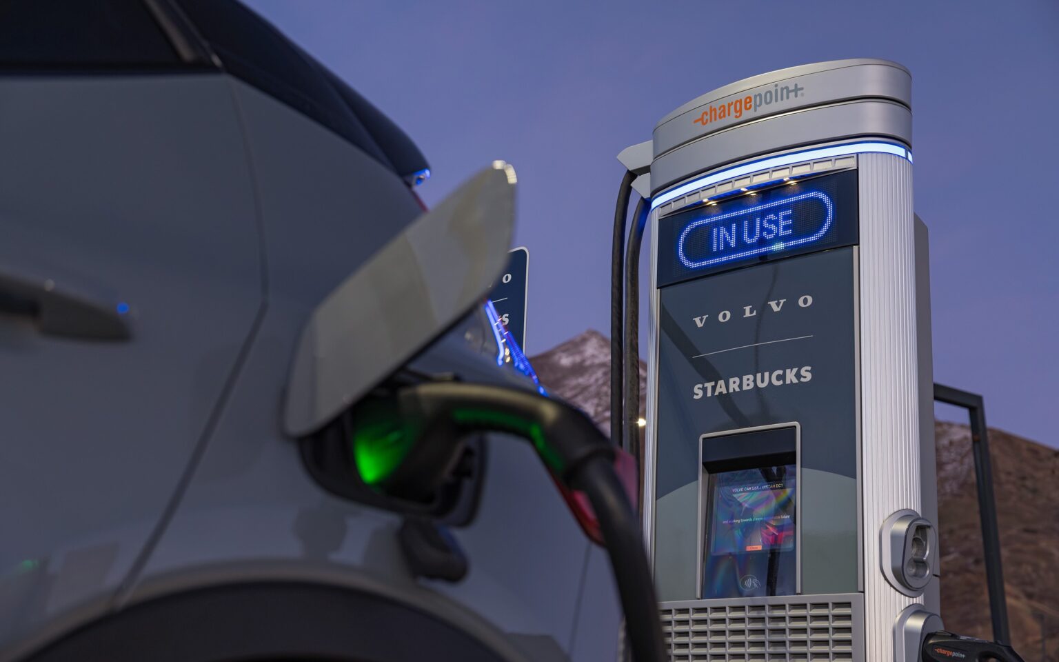 Volvo Starbucks charging exterior image 101