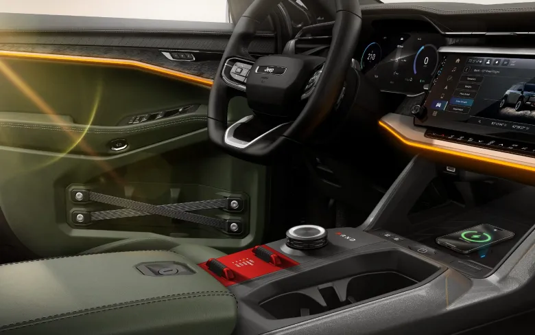 Electric Jeep Wagoneer S Trailhawk Concept Interior Image 4