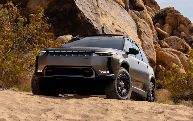 Electric Jeep Wagoneer S Trailhawk Concept Exterior Image 1